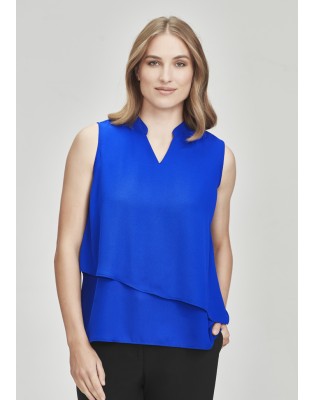 Womens Seville Sleeveless Layered Blouse
